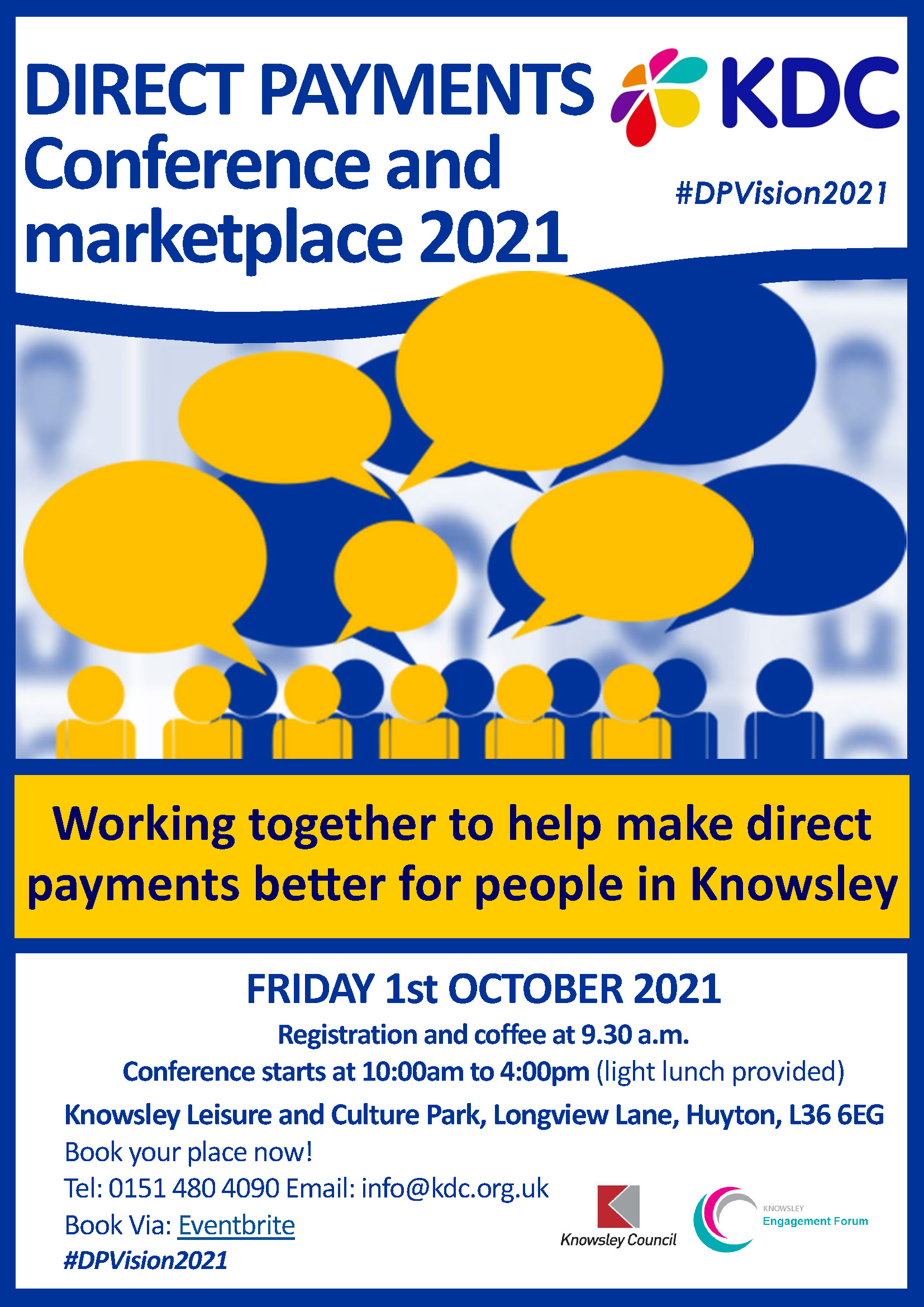 Direct Payments Conference and Market Place 2021 KDC